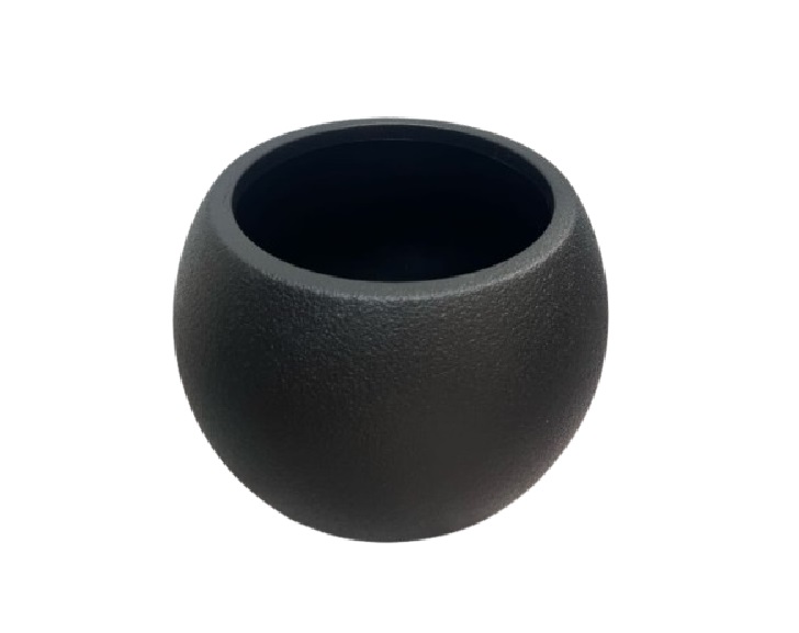 Black Bubble Pot W=33cm H=26cm