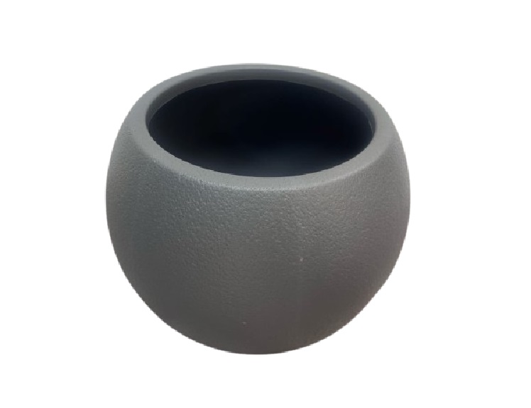 Grey Bubble Pot Plastic Size W=33cm H=26cm