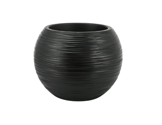 Black Bubble Pot Size W=33cm H=26cm